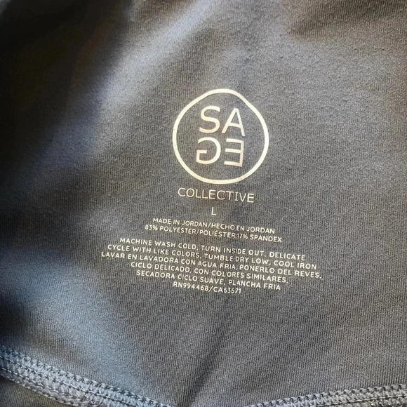 Sage Collective Full Length Green Leggings Size Large - Picture 7 of 8